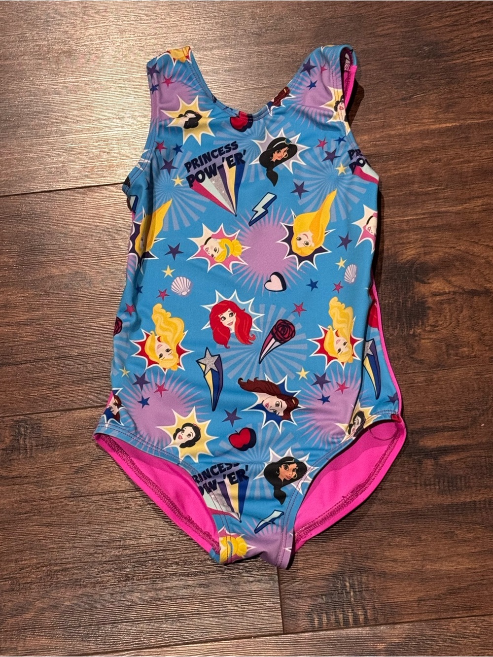 Disney Princess "Princess Pow-Er" comic-style tank leotard by GK Elite
